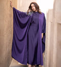 A Luxurys purple crepe abaya